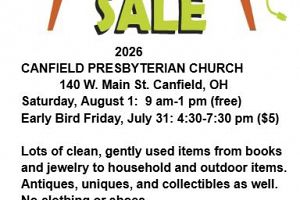 Canfield Presbyterian ANNUAL Trash'n Treasure Sale is back!!!!!!!!!!!!!!