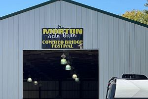 Yard sale and festival sales in the barn