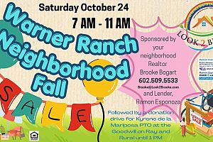 Warner Ranch neighborhood garage sale
