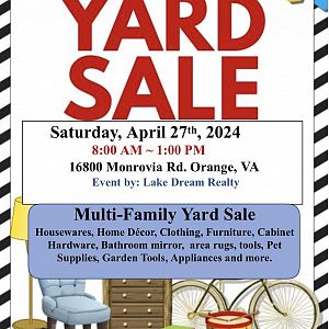 Yard sale photo in Orange, VA