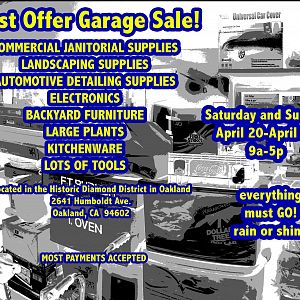 Yard sale photo in Oakland, CA