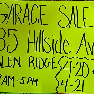 Yard sale photo in Glen Ridge, NJ