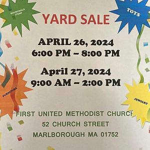 Yard sale photo in Marlborough, MA