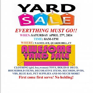 Yard sale photo in Quaker Hill, CT