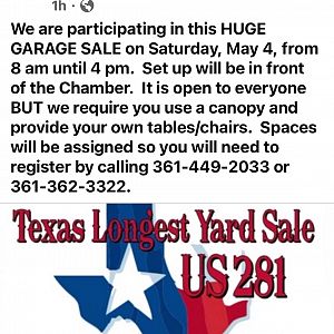 Yard sale photo in Three Rivers, TX