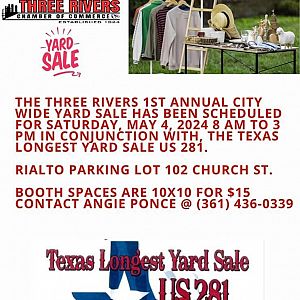 Yard sale photo in Three Rivers, TX