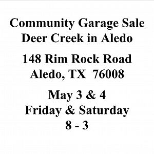 Yard sale photo in Aledo, TX