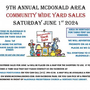 Yard sale photo in Mc Donald, PA
