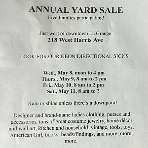 Yard sale photo in La Grange, IL
