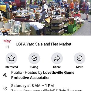 Yard sale photo in Lovettsville, VA