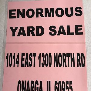 Yard sale photo in Onarga, IL