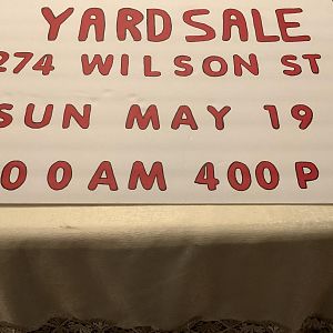 Yard sale photo in Marlborough, MA