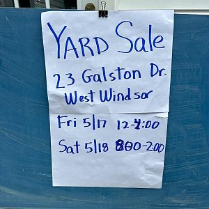 Yard sale photo in Princeton Junction, NJ