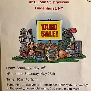 Yard sale photo in Lindenhurst, NY