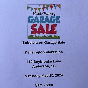Yard sale photo in Anderson, SC