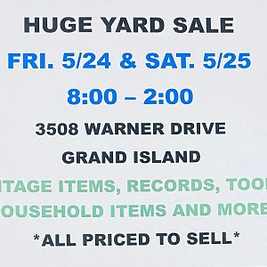 Yard sale photo in Grand Island, NY