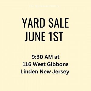 Yard sale photo in Linden, NJ