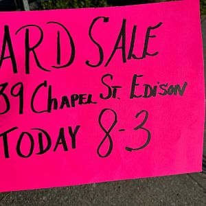 Yard sale photo in Edison, NJ