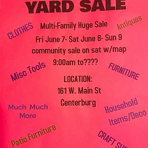 Yard sale photo in Centerburg, OH