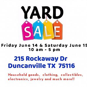 Yard sale photo in Duncanville, TX
