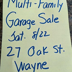 Yard sale photo in Wayne, NJ