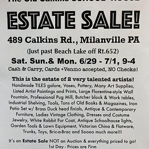 Yard sale photo in Milanville, PA